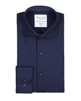 Feine twillighülse moderne fit navy von id, dunkelblau