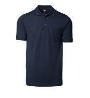 Klassische Polo t -Shirt -ID -Tasche, Marineblau