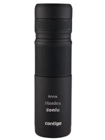 Kaffeethermoskanne / Teethermoskanne Contigo 740 ml - Matt Schwarz - Mit Ihrer Gravur