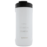 Dr.Bacty Notus 360 ml Thermobecher mit Gravur - weiß