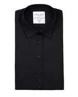 Poplinladies Modern Fit Black von ID, Czarny
