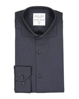 Dobby Royal Oxfordlong Sleeve Slim Fit Charcoal durch ID, Graphit