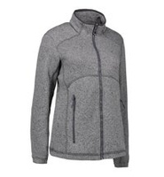 Frauen Zip'n'mix Melange Vlies Anthrazit Melange ID, Grau