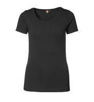 T-Shirt mit id Stretch, schwarz