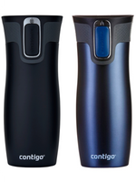Set Contigo West Loop 2.0 Thermobecher 470 ml – Matt Schwarz + Matt Marineblau