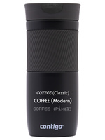 Thermal mug Contigo Byron 470ml  with custom inscription - engraved - Matte Black