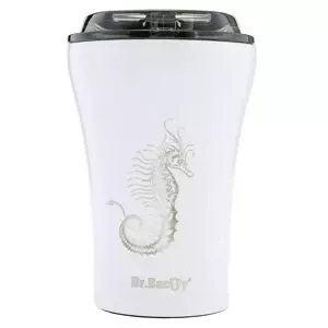 A cup with engraving Dr.Bacty Apollo Seahorse - white