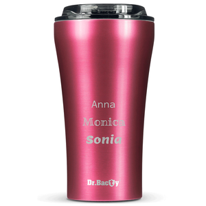 Ceramic-coated thermal Coffee Mug Dr.Bacty  Apollo 2.0 360 ml - Pink