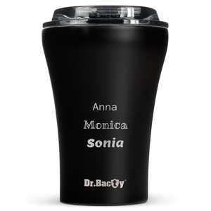 Ceramic-coated thermal Coffee Mug Dr.Bacty Apollo 227 ml  - black