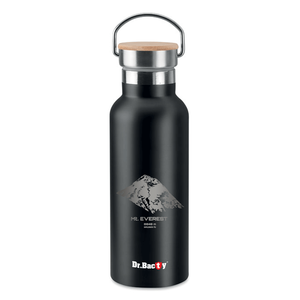 Dr.Bacty Iris stainless steel thermal bottle - black - Mount Everest