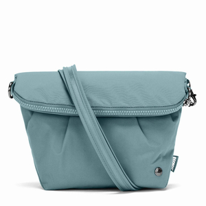 Foldable women's anti-theft bag Pacsafe CX - mint-colored