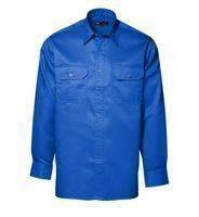 ID polyester/cotton work shirt, blue