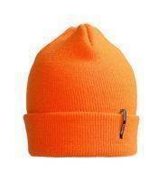 Knitted ID brand hat, Fluorescent orange