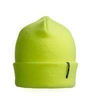 Knitted ID brand hat, Fluorescent yellow