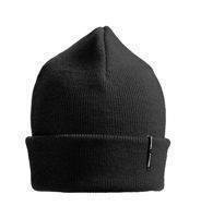 Knitted ID brand hat, black