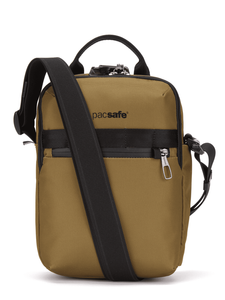 Medium anti-theft shoulder bag messenger Pacsafe Metrosafe X 6 l - brown.