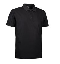 Men's ACTIVE BLACK POLO T -shirt, Black