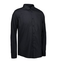 Men's Casual Stretch Black shirt by ID, Black