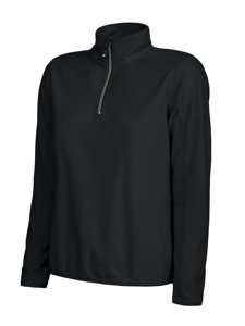 Men's Melton Lady Half Zip D.A.D Sweatshirt - Black