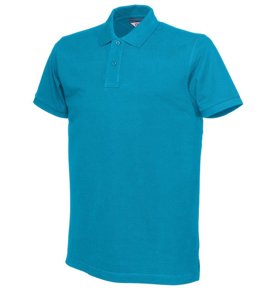 Men's Parkes D.A.D Polo Shirt - Turquoise.