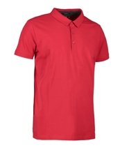 Men's Polo Business STRETCH RED T -shirt, red, red
