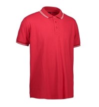 Men's polo pique t -shirt RED BRAND, red, red