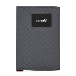 Men's small RFID Pacsafe wallet - dark grey