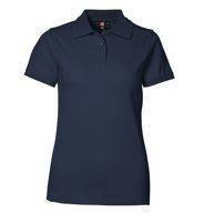 Piqué polo shirt stretch navy