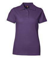 Piqué polo shirt stretch purple