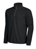 Polar Melton Half Zip D.A.D - Black