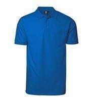 Pro wear polo shirt pocket azure