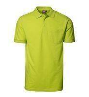 Pro wear polo shirt pocket lime