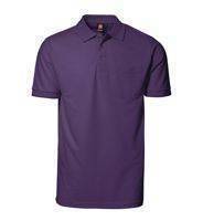 Pro wear polo shirt pocket purple