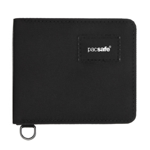 Recycled anti-theft wallet with RFIDsafe - black