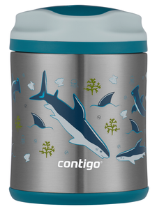 Steel thermal food container Contigo 300ml Sharks