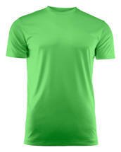 T-Shirt Run by Printer Red Flag - Lime