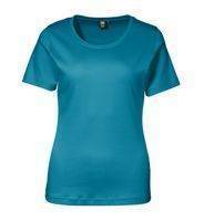 T -shirt - ID interlock weave, turquoise