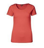 T-shirt with ID stretch, coral