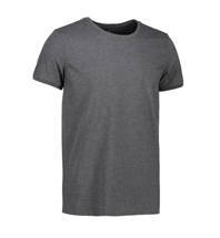 T -shirt with a round ID neckline - graphite