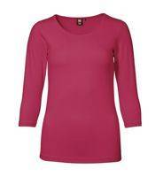 T-shirt with stretch 3/4 sleeves from ID, pink