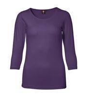 T-shirt with stretch 3/4 sleeves from ID, purple