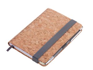 TROIKA slimpad a6 notepad with cork cover.