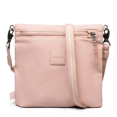 The Pacsafe GO anti-theft pouch bag - pink.