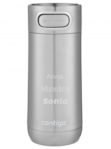 Thermal mug Contigo Luxe Autoseal 360 ml with custom inscription - engraved - Stainless Steel