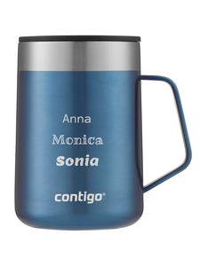 Thermal mug Contigo Streeterville 420 ml custom inscription - engraved - Blue