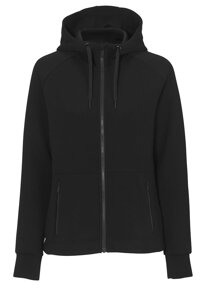 Unzippable women's hoodie Anzac Fz Hood Woman D.A.D - Black.