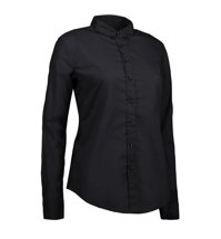 Women's Casual Stretch Black shirt by ID, Black