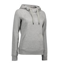 Women's Core Gray Melange hoodie brand ID, Gray