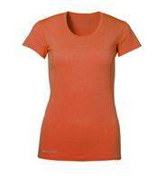 Women's ID brand t-shirt, orange melange