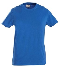 Women's T-shirt Ladies Heavy T-Shirt by Printer - Blue.